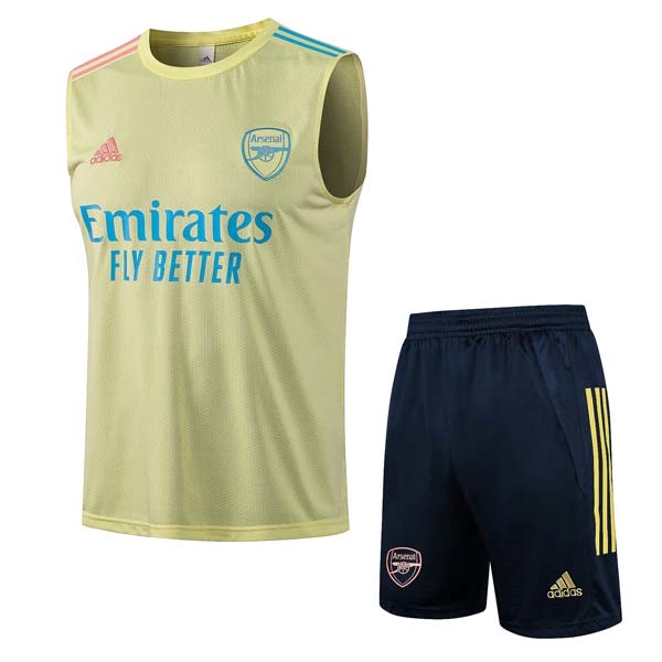 Trikot Arsenal Ärmellos Anzüge 2022 Gelb Günstige Fußballtrikots